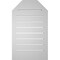 Ekena Millwork Octagonal Top Surface Mount PVC Gable Vent w/ 2"W x 2"P Brickmould Sill Frame, 18"W x 30"H GVPOT18X3003SF - alternate 2